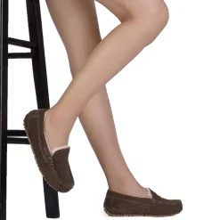 Faux Fur Moccasin Slippers