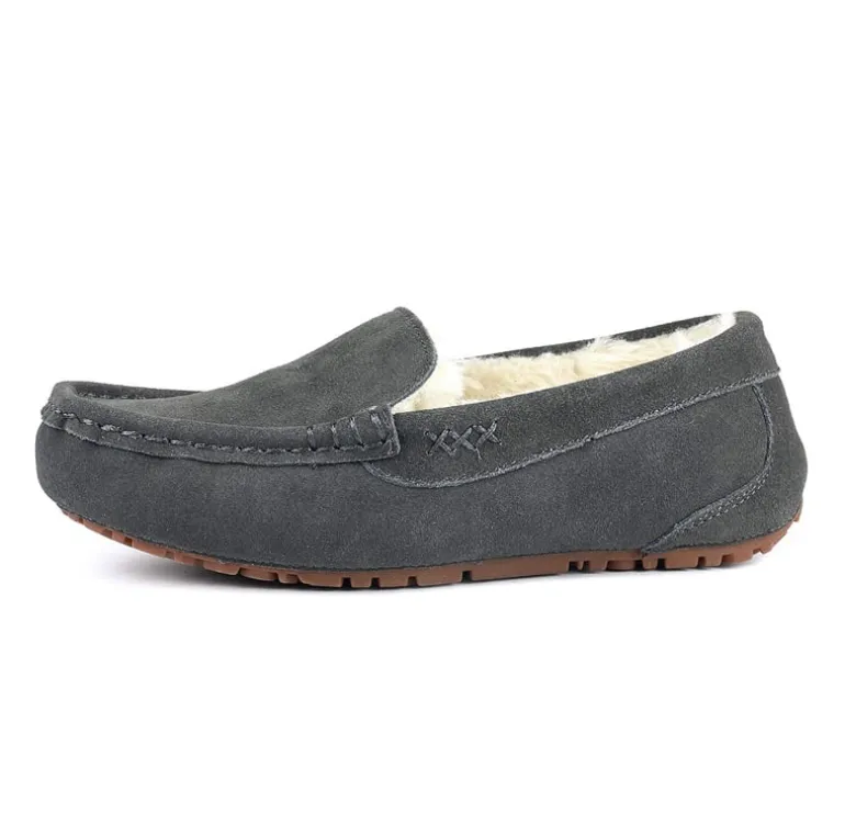 Faux Fur Moccasin Slippers