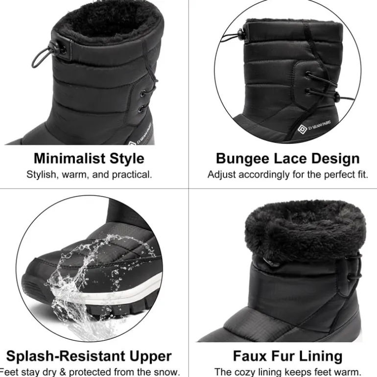 Faux Fur Waterproof Snow Boots