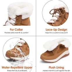 Faux Fur Winter Ankle Boots