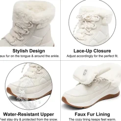 Faux Fur Winter Ankle Boots