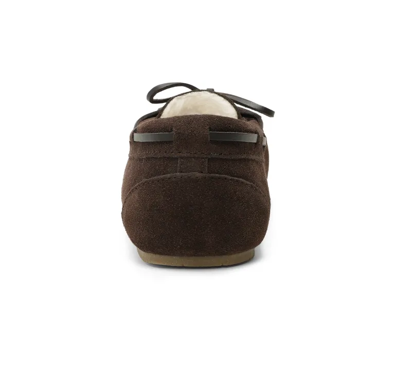 Faux Suede Moccasin Slippers