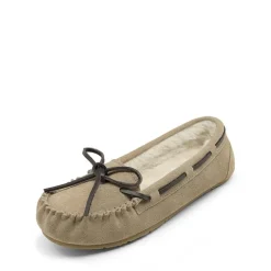 Faux Suede Moccasin Slippers