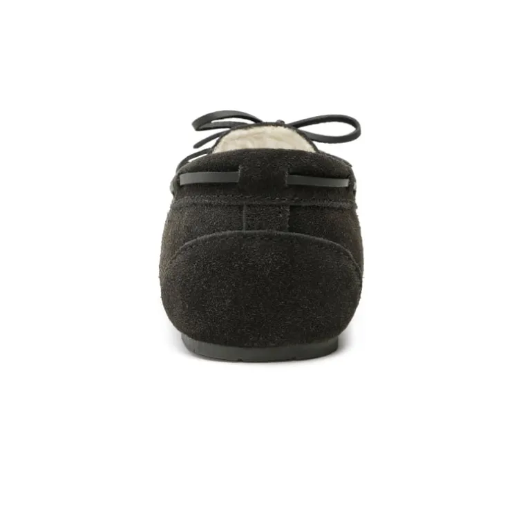 Faux Suede Moccasin Slippers