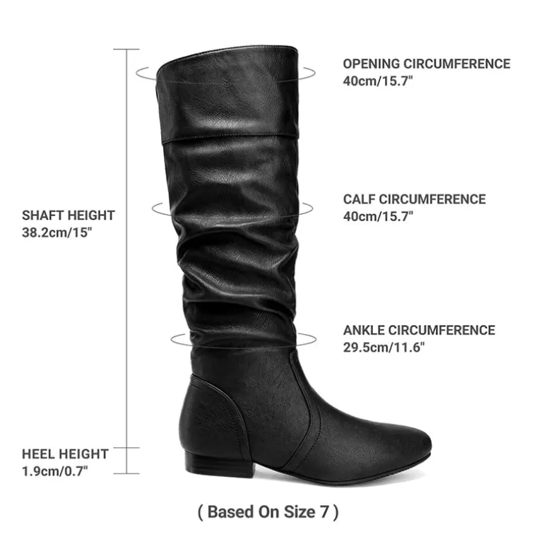 Flat Knee High Boots