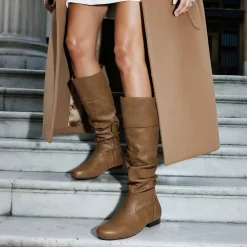 Flat Knee High Boots