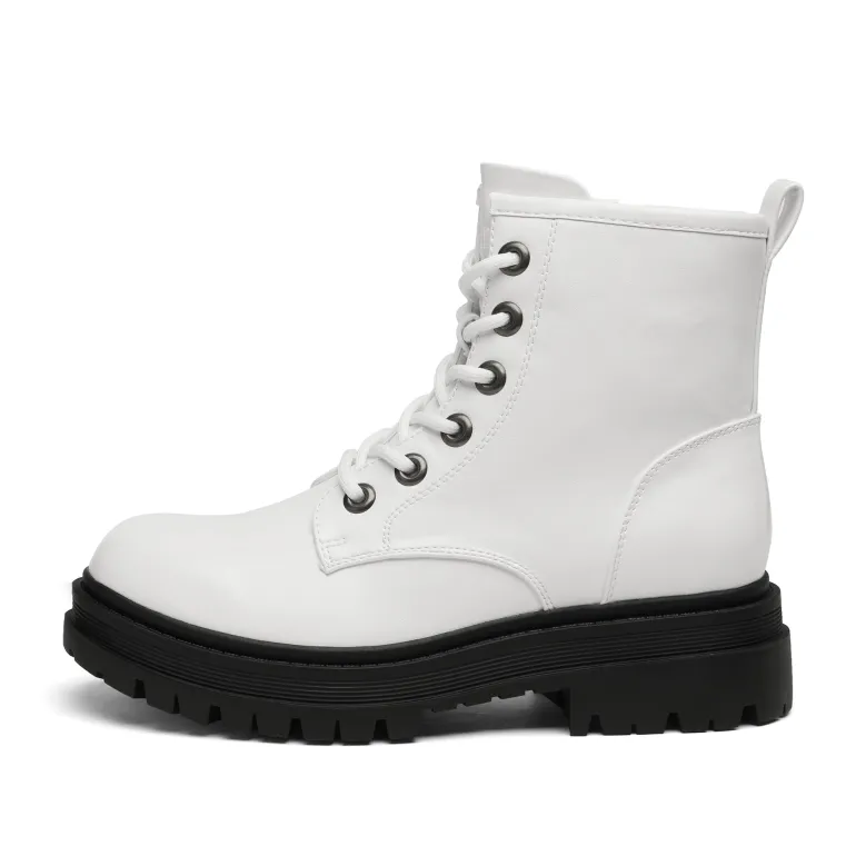 Flat Lace Up Ankle Combat Boots