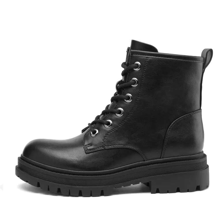 Flat Lace Up Ankle Combat Boots