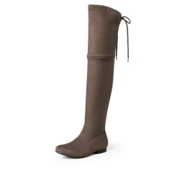 Flat Thigh High Boots