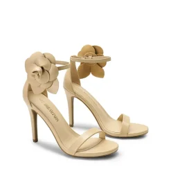 Floral Stiletto Heel Sandals
