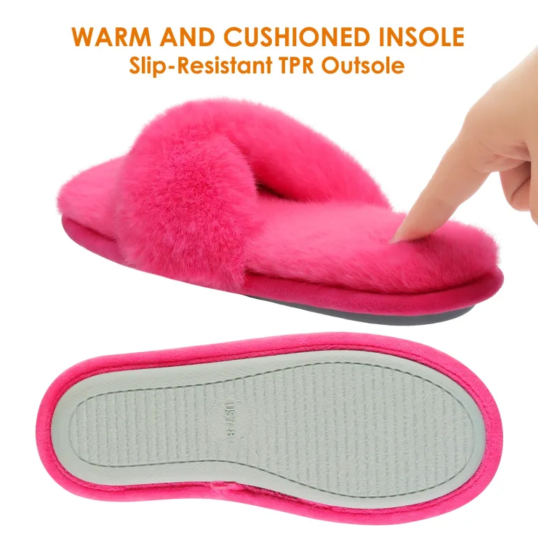 Fluffy Flip Flop House Slippers