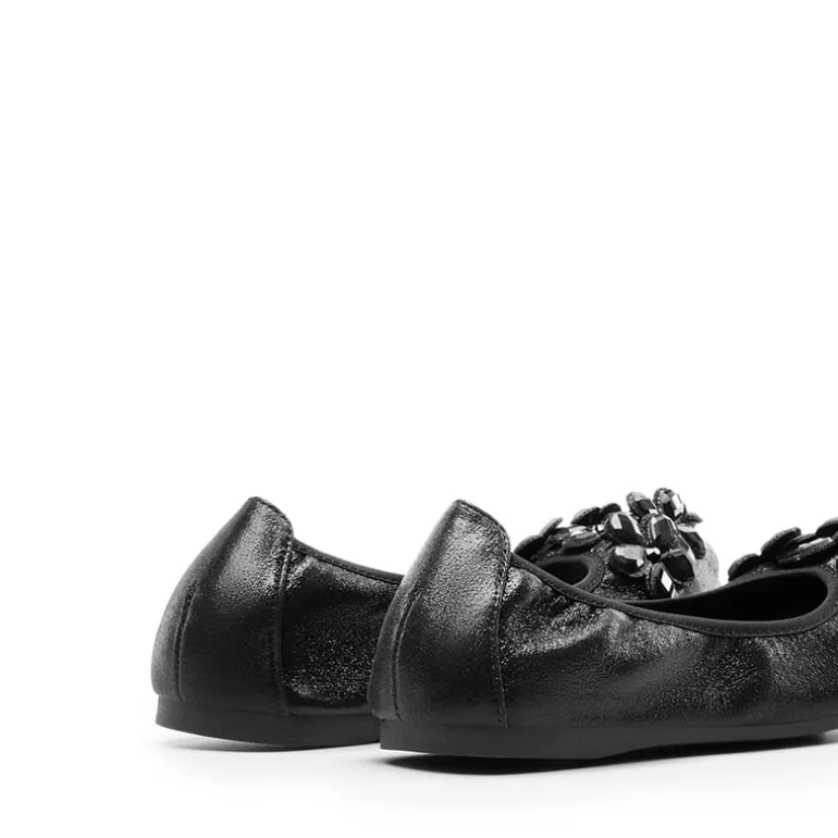 Foldable Rhinestone Slip-On Ballet Flats