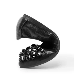 Foldable Rhinestone Slip-On Ballet Flats