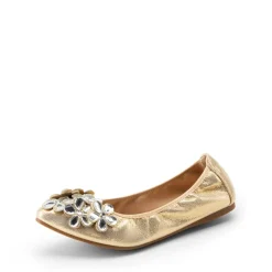Foldable Rhinestone Slip-On Ballet Flats