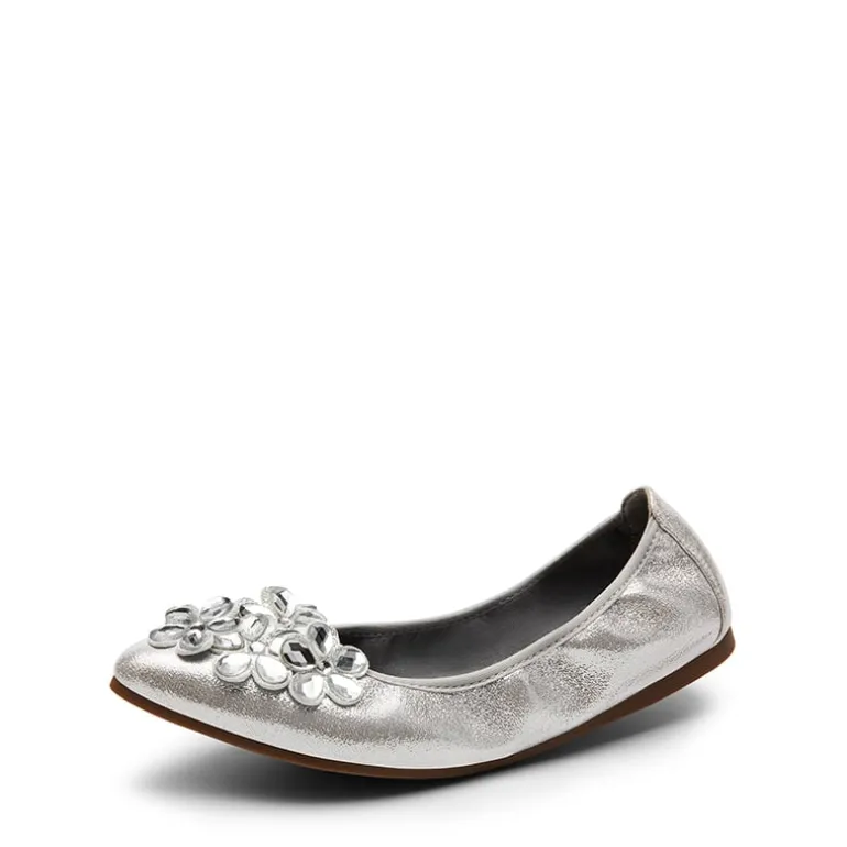 Foldable Rhinestone Slip-On Ballet Flats