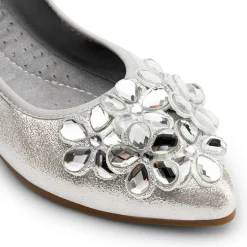 Foldable Rhinestone Slip-On Ballet Flats