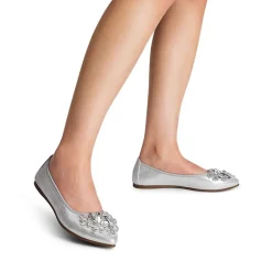 Foldable Rhinestone Slip-On Ballet Flats
