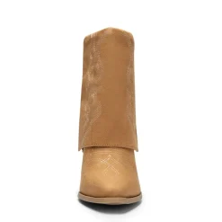 Fold Over Embroidered Cowgirl Boots