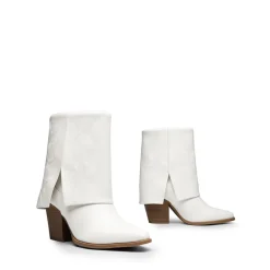 Fold Over Embroidered Cowgirl Boots