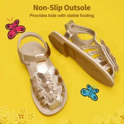 [Fun Mix- Fantasy] Girls DIY Interchangeable Flower Butterfly Sandals