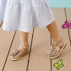 [Fun Mix- Fantasy] Girls DIY Interchangeable Flower Butterfly Sandals