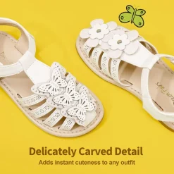 [Fun Mix- Fantasy] Girls DIY Interchangeable Flower Butterfly Sandals
