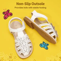 [Fun Mix- Fantasy] Girls DIY Interchangeable Flower Butterfly Sandals