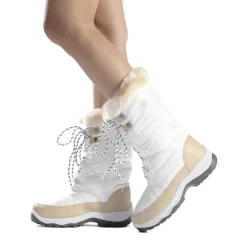 Fur Mid Calf Snow Boots