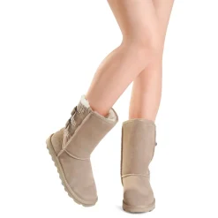 [FuzzyChic Buckle] Fur Lined Non Slip Winter Boots