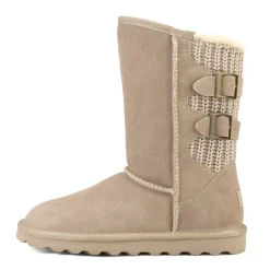 [FuzzyChic Buckle] Fur Lined Non Slip Winter Boots