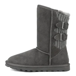 [FuzzyChic Buckle] Fur Lined Non Slip Winter Boots