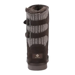 [FuzzyChic Buckle] Fur Lined Non Slip Winter Boots
