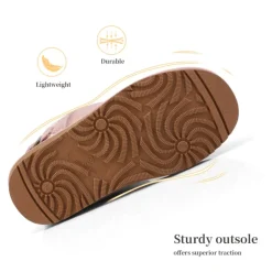 [FuzzyChic Kid's Buckle] Kids Fur Lined Suede Non Slip Winter Boots
