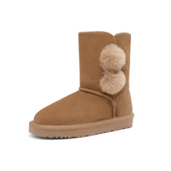 [FuzzyChic Kid's Lolly] Sheepskin Fur Kids Boots
