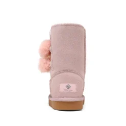 [FuzzyChic Kid's Lolly] Sheepskin Fur Kids Boots