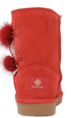 [FuzzyChic Kid's Lolly] Sheepskin Fur Kids Boots