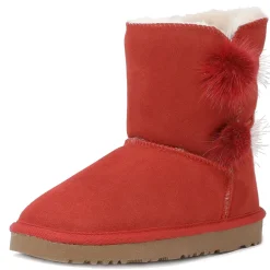 [FuzzyChic Kid's Lolly] Sheepskin Fur Kids Boots
