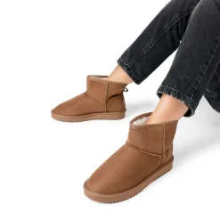 [FuzzyClassic I Low Boot] Faux Fur Lined Suede Snow Boots