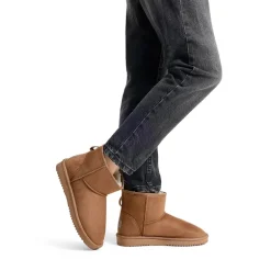 [FuzzyClassic I Low Boot] Faux Fur Lined Suede Snow Boots