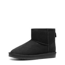 [FuzzyClassic I Low Boot] Faux Fur Lined Suede Snow Boots