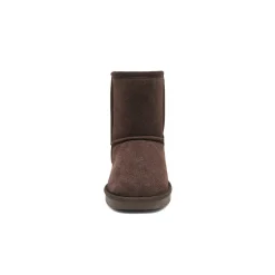[FuzzyClassic Kid's Mid Boot] Boys & Girls Winter Fur Lined Suede Boots