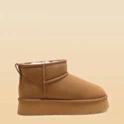 [Fuzzy Classic Maren] Women’s Suede Faux Fur Snow Boots