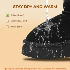 [Fuzzy Classic Maren] Women’s Suede Faux Fur Snow Boots