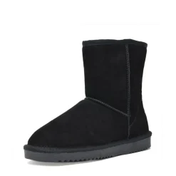 [FuzzyClassic Mid Boot] Suede Mid Calf Snow Boots