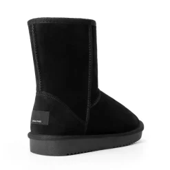 [FuzzyClassic Mid Boot] Suede Mid Calf Snow Boots