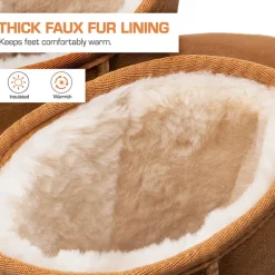 [FuzzyClassic Mid Boot] Suede Mid Calf Snow Boots