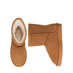 [FuzzyClassic Mid Boot] Suede Mid Calf Snow Boots