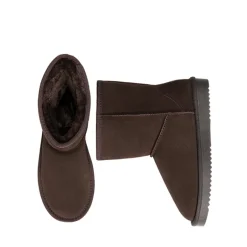[FuzzyClassic Mid Boot] Suede Mid Calf Snow Boots