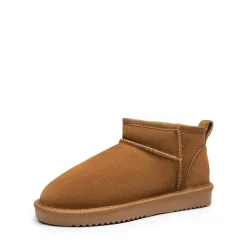 [FuzzyClassic Mini Boot] Splash-Proof Slip-On Suede Snow Boots