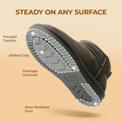 [FuzzyClassic Mini Boot] Splash-Proof Slip-On Suede Snow Boots